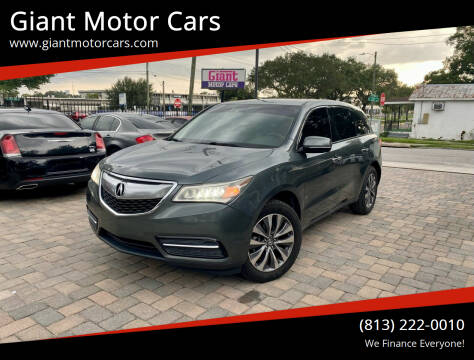 2015 Acura MDX for sale at Giant Motor Cars in Tampa FL