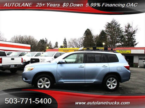 2008 Toyota Highlander for sale at AUTOLANE in Portland OR