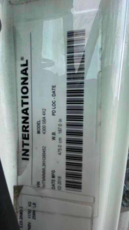 2019 International DuraStar 4300