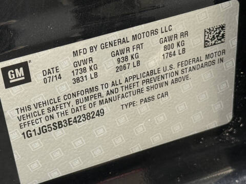 2014 Chevrolet Sonic RS Auto