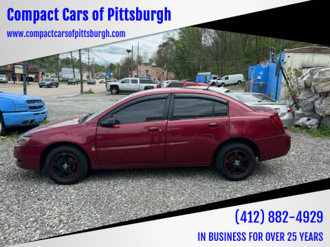 2007 Saturn Ion for sale at Compact Cars of Pittsburgh in Pittsburgh PA
