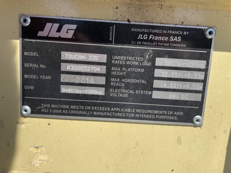 2014 JLG Toucan 32E
