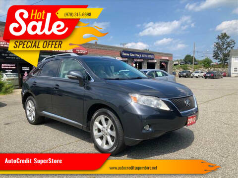 2010 Lexus RX 350 for sale at AutoCredit SuperStore in Lowell MA