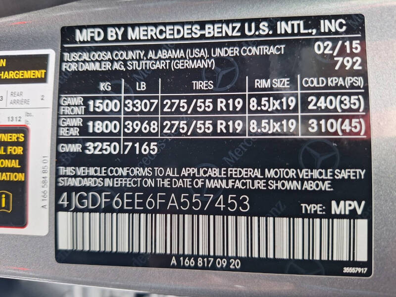 2015 Mercedes-Benz GL-Class GL 450 4MATIC