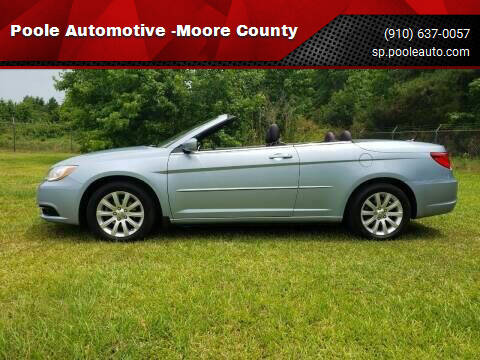 2013 Chrysler 200 Convertible for sale at Poole Automotive in Laurinburg NC