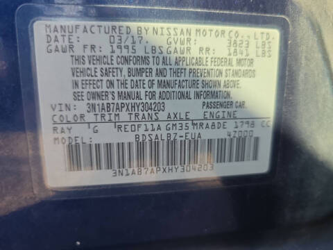 2017 Nissan Sentra S