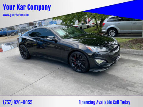 2016 Hyundai Genesis Coupe for sale at Your Kar Company in Norfolk VA