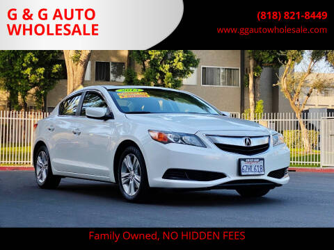 2013 Acura ILX for sale at G & G AUTO WHOLESALE in North Hollywood CA