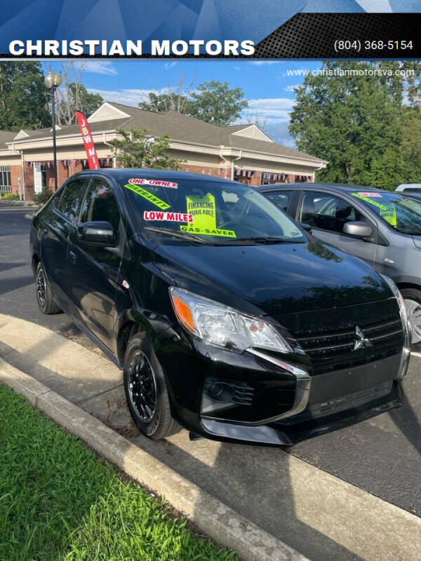 2022 Mitsubishi Mirage G4 for sale at CHRISTIAN MOTORS in Hopewell VA