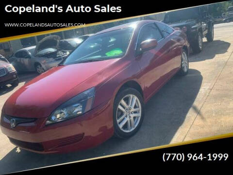 2004 Honda Accord for sale at Copeland's Auto Sales in Union City GA