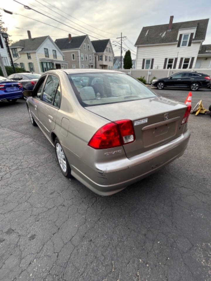 2005 Honda Civic for sale at STATION 7 MOTORS in New Bedford, MA