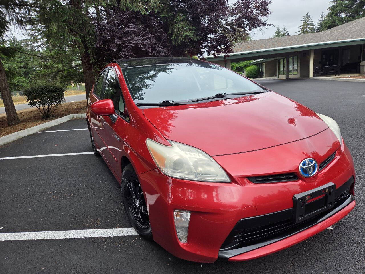 Red 2012 Toyota Prius Four Four 4dr Hatchback 2