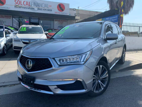 2019 Acura MDX for sale at Sol Cal Financial Corp in Whittier CA