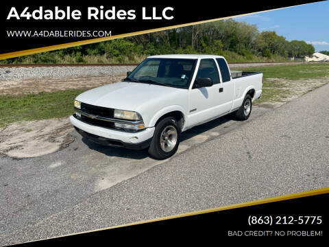 2002 Chevrolet S-10 for sale at A4dable Rides LLC in Haines City FL