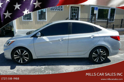 2015 Hyundai Accent for sale at MILLS CAR SALES INC in Clearwater FL