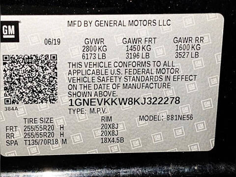 2019 Chevrolet Traverse Premier