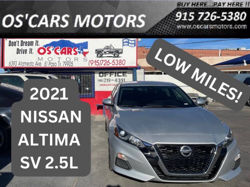 2021 Nissan Altima for sale at Os'Cars Motors in El Paso TX