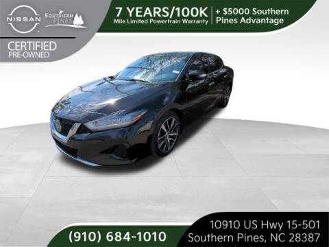 2019 Nissan Maxima for sale at PHIL SMITH AUTOMOTIVE GROUP - Pinehurst Nissan Kia in Southern Pines NC