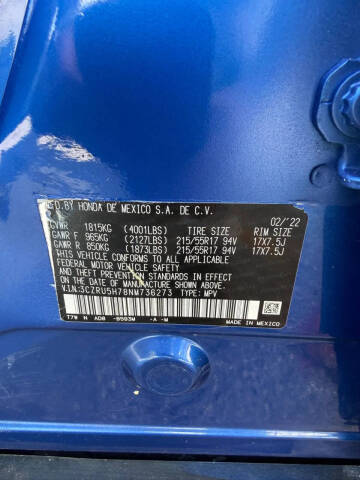 2022 Honda HR-V EX-L