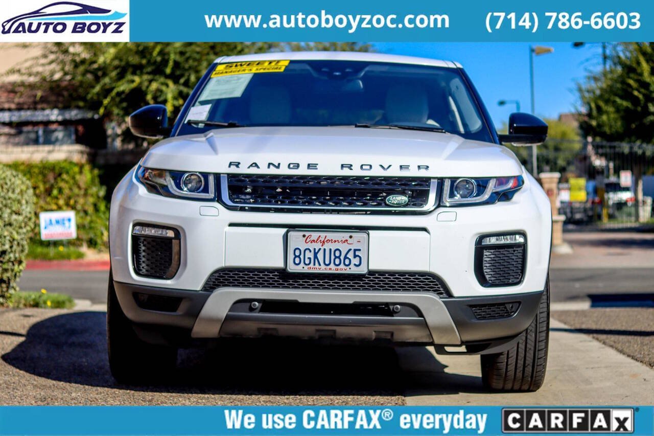 2018 Land Rover Range Rover Evoque for sale at Auto Boyz in Garden Grove, CA