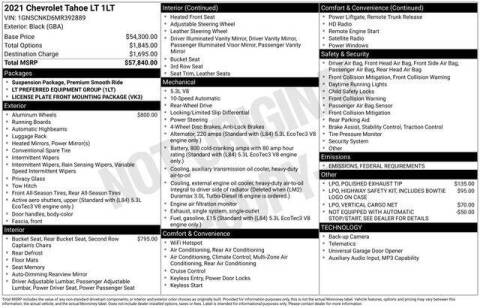 2021 Chevrolet Tahoe LT