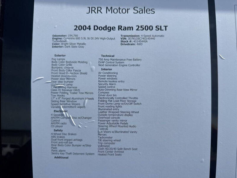 2004 Dodge Ram 2500