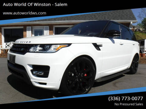 2016 Land Rover Range Rover Sport for sale at Auto World Of Winston - Salem in Winston Salem NC