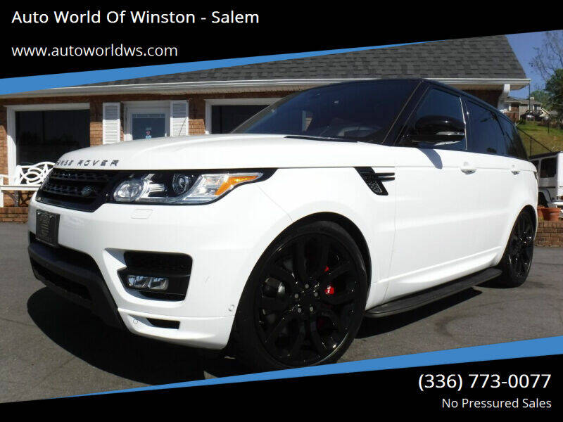 2016 Land Rover Range Rover Sport for sale at Auto World Of Winston - Salem in Winston Salem NC