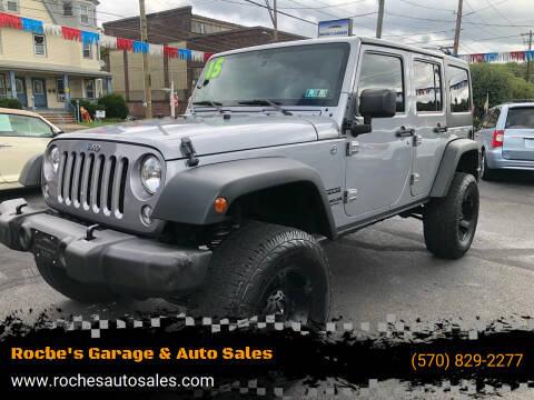2015 Jeep Wrangler Unlimited for sale at Roche's Garage & Auto Sales in Wilkes-Barre PA