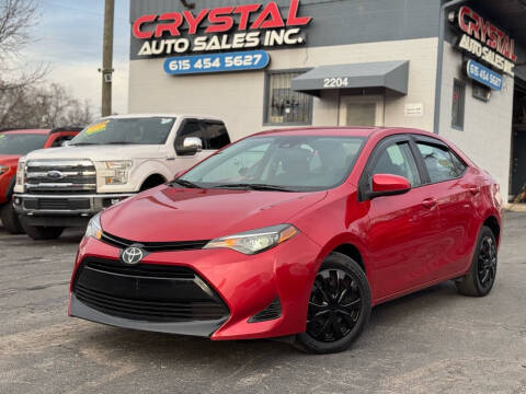 2019 Toyota Corolla for sale at Crystal Auto Sales Inc in Nashville TN