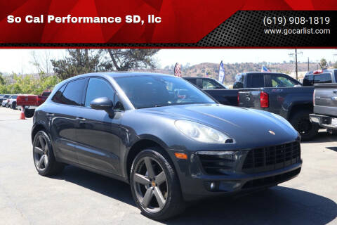 2017 Porsche Macan for sale at So Cal Performance SD, llc in San Diego CA