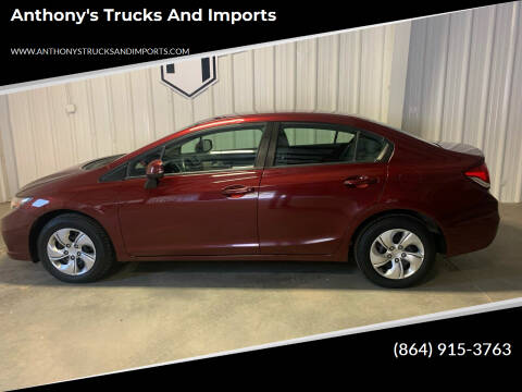 2013 Honda Civic for sale at Anthony's Trucks and Imports in Greenville SC