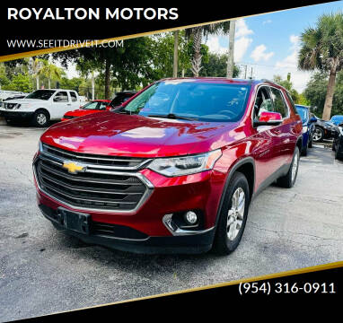2018 Chevrolet Traverse for sale at ROYALTON MOTORS in Plantation FL