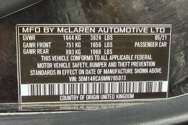 2021 McLaren 765LT
