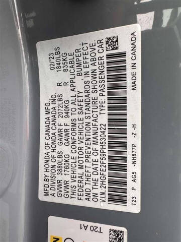 2023 Honda Civic Sport