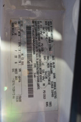 2010 Ford E-Series E-250