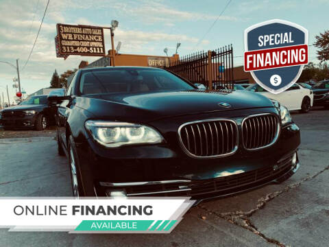 2013 BMW 7 Series for sale at 3 Brothers Auto Sales Inc in Detroit MI