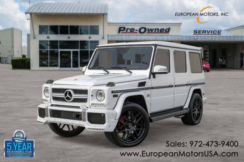 2015 Mercedes-Benz G-Class for sale at European Motors Inc in Plano TX