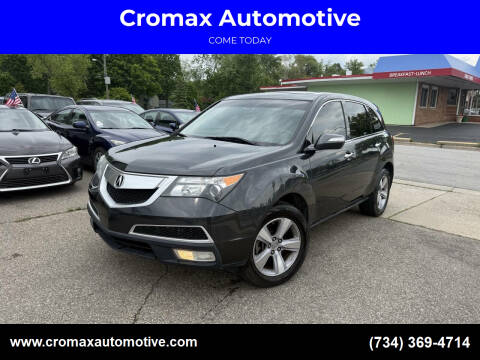 2013 Acura MDX for sale at Cromax Automotive in Ann Arbor MI