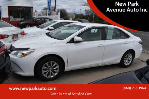 2015 Toyota Camry for sale at New Park Avenue Auto Inc in Hartford CT