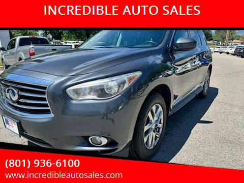 2014 Infiniti QX60 for sale at INCREDIBLE AUTO SALES in Bountiful UT
