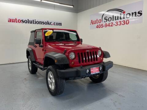 2010 Jeep Wrangler for sale at Auto Solutions in Warr Acres OK