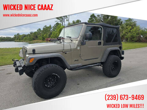 2006 Jeep Wrangler for sale at WICKED NICE CAAAZ in Cape Coral FL