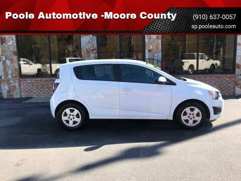 2016 Chevrolet Sonic for sale at Poole Automotive -Moore County in Aberdeen NC