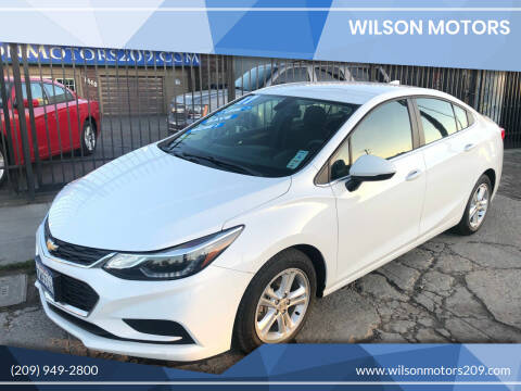 2017 Chevrolet Cruze for sale at WILSON MOTORS in Stockton CA