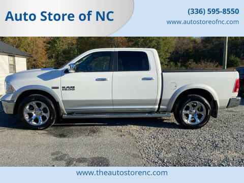2015 RAM 1500 for sale at Auto Store of NC in Walkertown NC