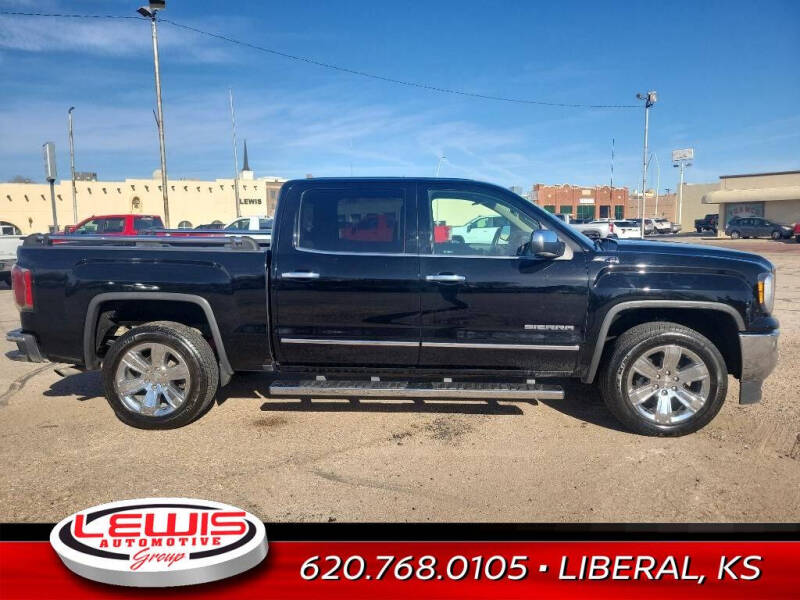 Used 2018 GMC Sierra 1500 SLT with VIN 3GTU2NEC2JG382203 for sale in Liberal, KS