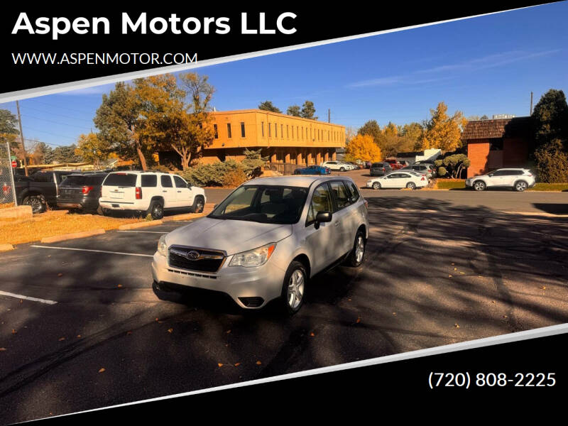 2014 Subaru Forester for sale at Aspen Motors LLC in Denver CO