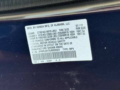 2018 Honda Odyssey EX-L