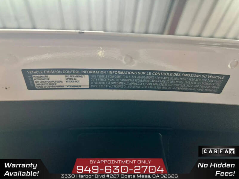 2021 Tesla Model Y Standard Range
